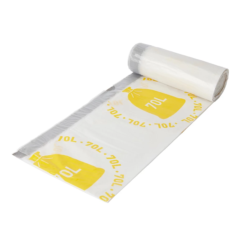 Castorama 20 Sacs Poubelle à Poignées Coulissantes Transparents 70 L 1 Castorama 20 Sacs Poubelle à Poignées Coulissantes Transparents 70 L