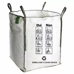 Castorama Big Bag Sac à Gravats 1500 Kg Blanc