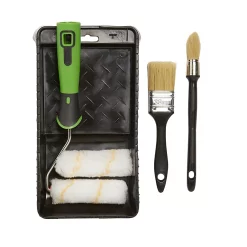 Castorama Ensemble Bac + Rouleau + 1 Manchon + 2 Pinceaux Diall Spécial Lasure Et Traitement Du Bois