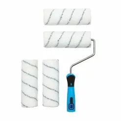 Castorama Ensemble Rouleau + 3 Manchons Finition Parfaite Diall 180 Mm