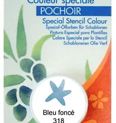 Castorama Godet D'huile Solide Spéciale Pochoir Bleu Foncé