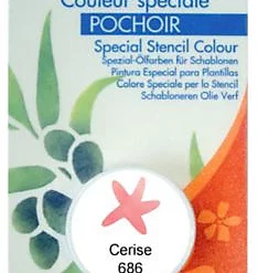 Castorama Godet D'huile Solide Spéciale Pochoir Coloris Cerise