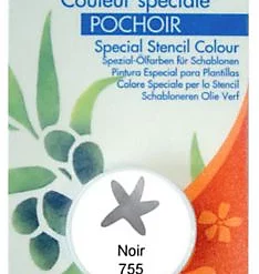 Castorama Godet D'huile Solide Spéciale Pochoir Coloris Noir