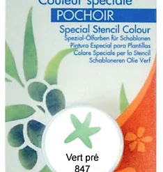 Castorama Godet D'huile Solide Spéciale Pochoir Vert Pré