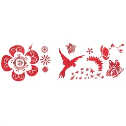 Castorama Pochoir Adhésif Raphael Motif Floral